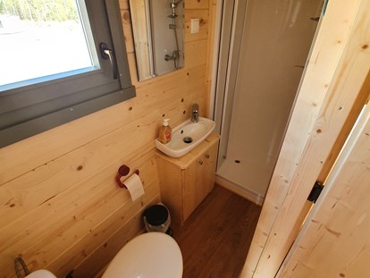 Luxury camping - WC - Badezimmer - Campingplatz "Auf dem Simpel" Schäferwagen auf Campingplatz "Auf dem Simpel" 