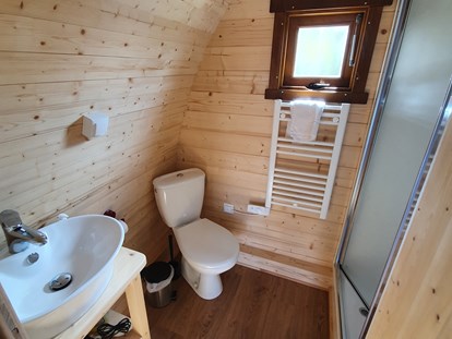 Luxury camping - WC - Badezimmer - Campingplatz "Auf dem Simpel" Schnuckenbude auf Campingplatz "Auf dem Simpel"