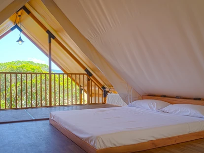Luxury camping - Glamping-Zelt Safari Loft - Grundriss Dachboden - Camping Lacona Pineta Glamping Tent Safari Loft auf Camping Lacona Pineta