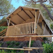 Luxuscamping: Glamping Tent Mini Lodge auf Camping Lacona Pineta - Camping Lacona Pineta: Glamping Tent Mini Lodge auf Camping Lacona Pineta