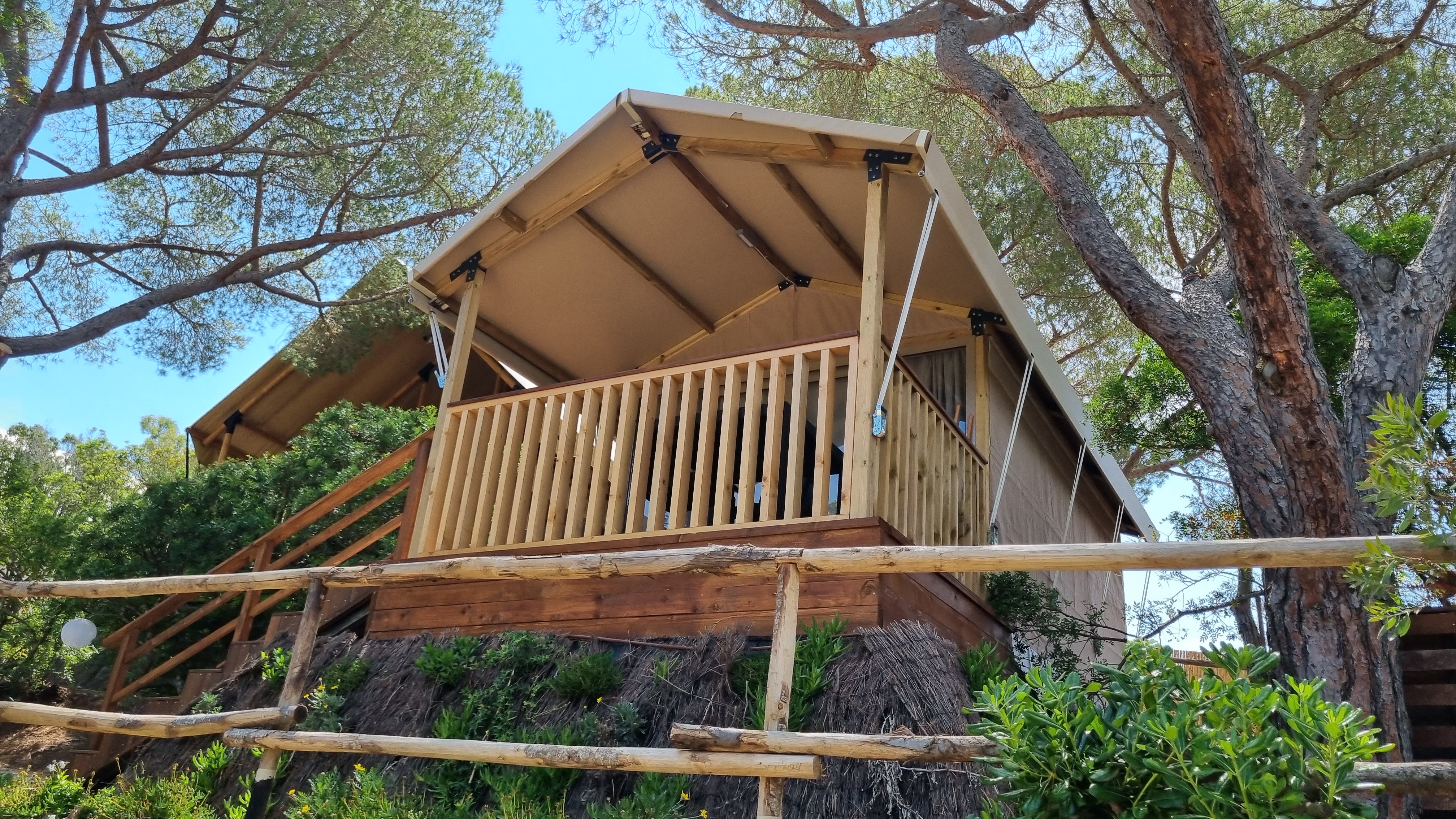 Luxury camping - Glamping Tent Mini Lodge auf Camping Lacona Pineta - Glamping Tent Mini Lodge auf Camping Lacona Pineta
