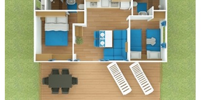 Luxuscamping - Kvarner - Raumaufteilung - Krk Premium Camping Resort - Valamar Krk Premium Camping Resort - Mobilheim Superior