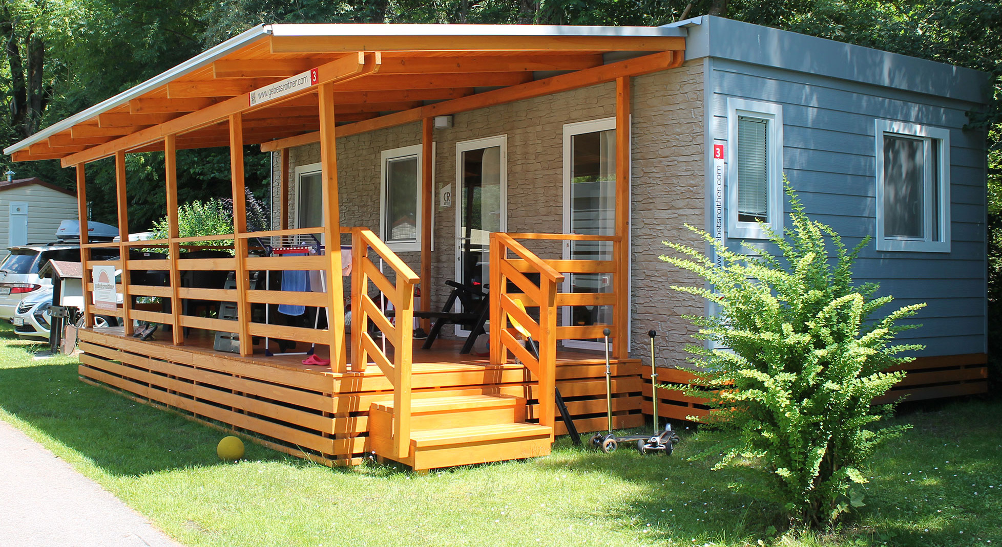 Glamping accommodation - Luxusmobilheim Typ I - Camping Vranjica Belvedere - Gebetsroither