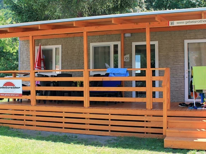 Luxury camping - Swimmingpool - Adria - Luxusmobilheim Typ I - Camping Vranjica Belvedere - Gebetsroither