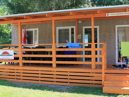 Luxury camping - Angeln - Dalmatia - Luxusmobilheim Typ I - Camping Vranjica Belvedere - Gebetsroither