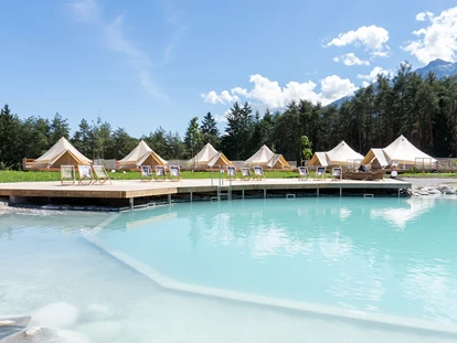 Luxuscamping - Imbiss - Österreich - Glampingzelte in unmittelbarer Nähe des Natur Schwimmteiches - Camping Gerhardhof