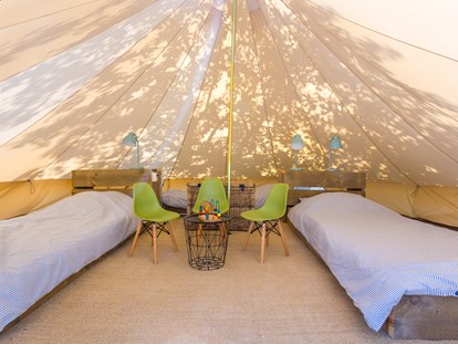Luxury camping - Lagerfeuerplatz - Bell zelt Kinder (3x einzelbett) - Boutique camping Nono Ban
