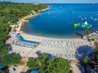 Luxuscamping - barrierefreier Zugang ins Wasser - Kroatien - Glamping auf Camping Resort Lanterna - Camping Resort Lanterna - Suncamp