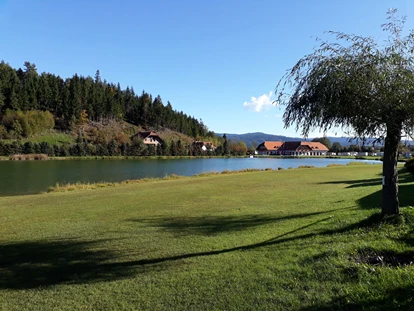 Luxuscamping - Tischtennis - Kärnten - Das Ufer des Pirkdorfer Sees lädt zum relaxen ein. - Lakeside Petzen Glamping Resort