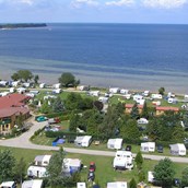 Glamping-Resorts: Luftaufnahme vom Campingplatz - Ostseecamping Ferienpark Zierow
