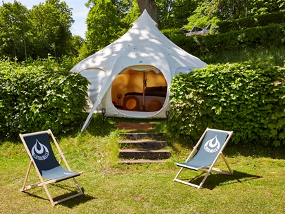 Luxury camping - Kategorie der Anlage: 5 - Schleswig-Holstein - Glampingzelt, Glamping LUXUS Pods, Fässer  im Naturpark Camping Prinzenholz 