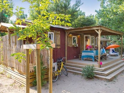 Luxuscamping - Badestrand - Frankreich - Cabane Jardin für 6 Personen am Camping Le Sérignan Plage - Camping Le Sérignan Plage