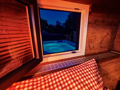 Luxury camping - Swimmingpool - Franken - Mit blick zum Whirlpool - Handwerkerhof Fränkische Schweiz