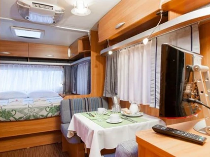 Luxury camping - Restaurant - Italy - Der Wohn- und Schlafbereich - Camping Ca' Pasquali Village