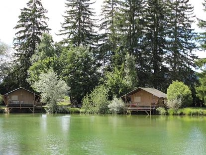 Luxuscamping - barrierefreier Zugang ins Wasser - Peißenberg - Neu unsere zwei Zeltlodges - Zelt Lodges Campingplatz Ammertal