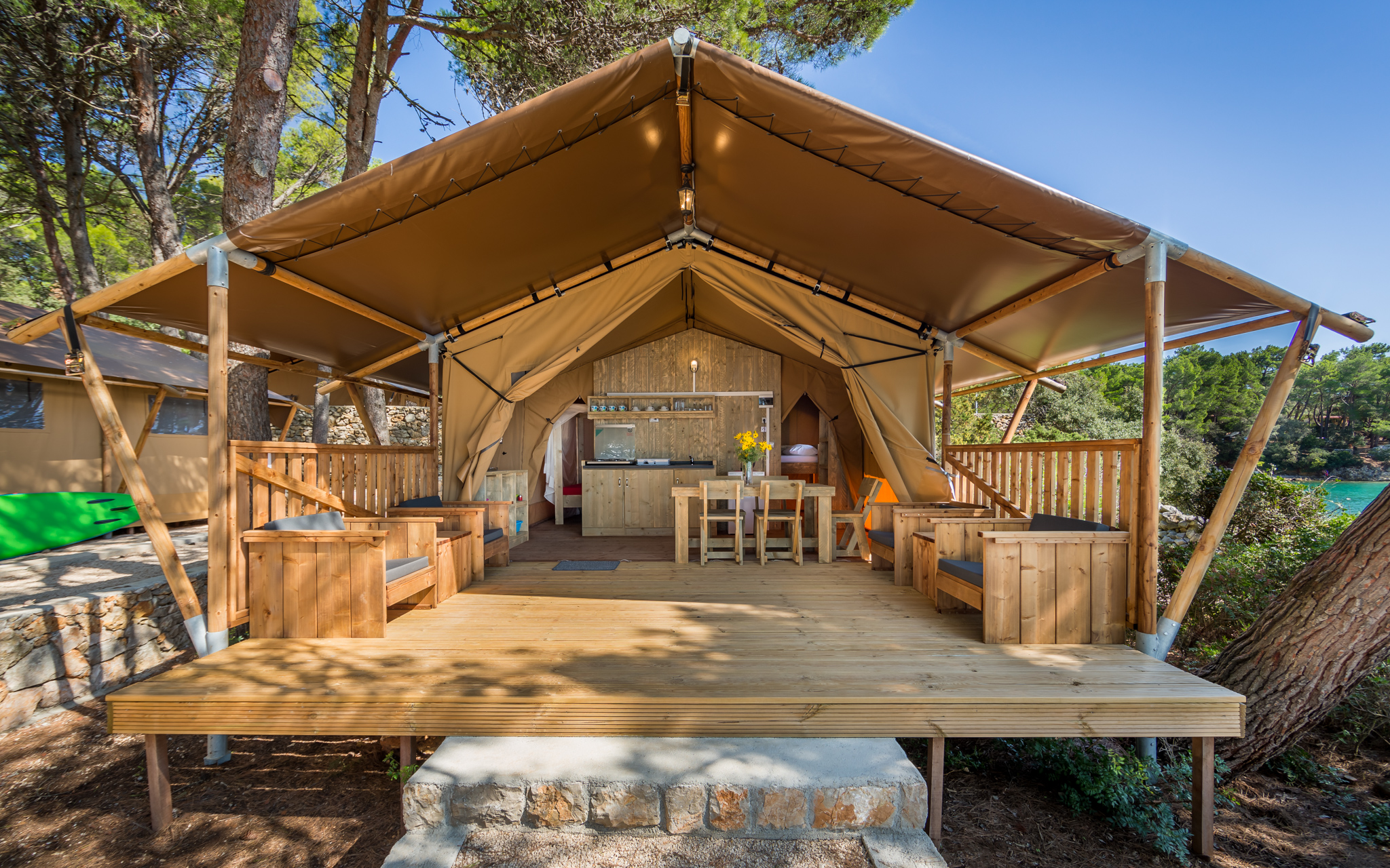 Camping de luxe - Spielplatz - Glamping Premium Tent - Camping Baldarin