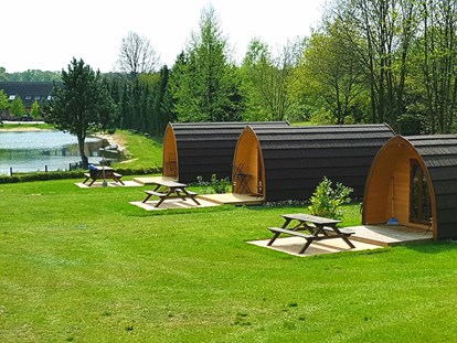 Luxury camping - Lagerfeuerplatz - Megapods - Glamping Heidekamp