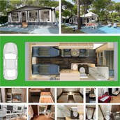 Glamping-Resorts: Deluxe Caravan Tabbert Rossini Camp mit Einzelbett / Dusche - camping-in-venedig.de -WMC BUSCHMANN wohnen-mieten-campen at Union Lido