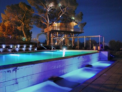 Luxuscamping - Swimmingpool - Bildquelle: http://www.lapiantata.it/, Black Cabin - La Piantata