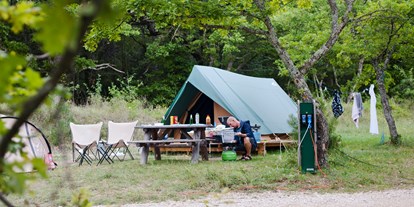 Luxuscamping - Dieulefit - Zelt Bonaventure - Camping Huttopia Dieulefit Zelt Bonaventure auf Camping Huttopia Dieulefit
