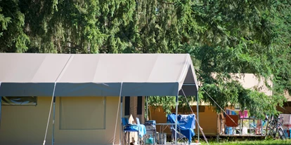 Luxury camping - getrennte Schlafbereiche - France - Camping Indigo Paris Zelt Toile & Bois Sweet für 5 Pers. auf Camping Indigo Paris