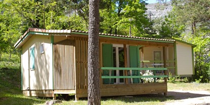 Luxuscamping - Art der Unterkunft: Bungalow - Frankreich - Chalet - Camping Huttopia Gorges du Verdon Chalet für 4 Pers. auf Camping Huttopia Gorges du Verdon