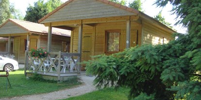 Luxuscamping - getrennte Schlafbereiche - Loir et Cher - Chalet - Camping Huttopia Les Chateaux Chalet Decouverte für 6 Pers. auf Camping Huttopia Les Chateaux
