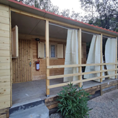 Glampingunterkunft - Bungalow für 4 Personen auf Camping Coccorrocci - Bungalow