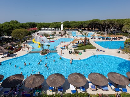 Luxury camping - Heizung - Italy - Schwimmbad - Camping Ca' Pasquali Village Mobilheim Residence Platinum auf Camping Ca' Pasquali Village