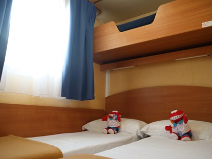 Luxury camping - Klimaanlage - Italy - Kinderbettzimmer - Camping Vela Blu Mobilheim Top Residence Gold am Camping Vela Blu