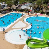 Glampingunterkunft - Schwimmbad - Mobilheim Top Residence Gold am Camping Vela Blu