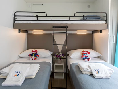 Luxuscamping - Art der Unterkunft: Mobilheim - Kinderbettzimmer - Camping Vela Blu Mobilheim Laguna Platinum auf Camping Vela Blu