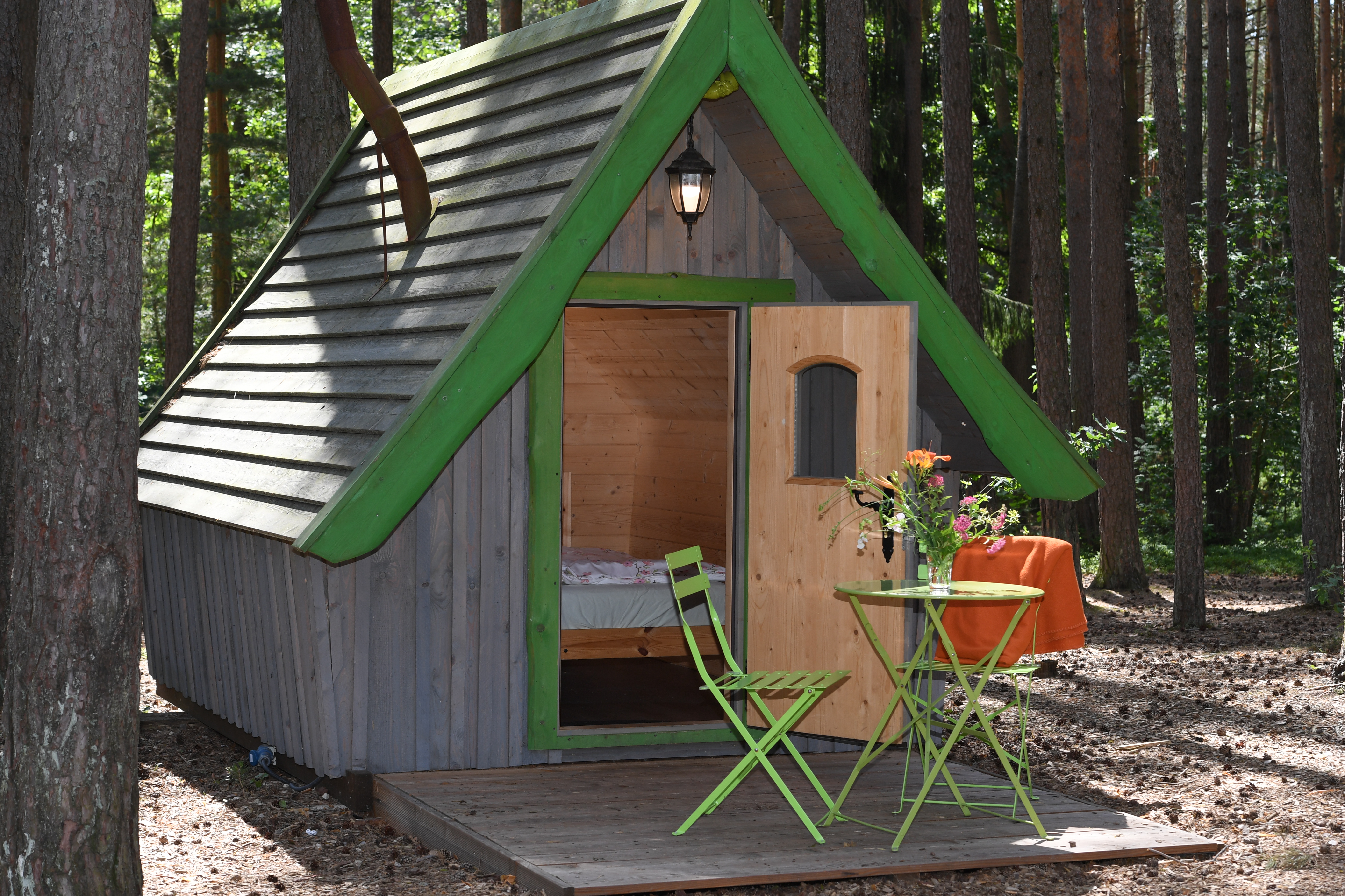 Luxuscamping: Außenansicht Trekking Troll - Waldcamping Brombach: Trekking Troll am Waldcamping Brombach