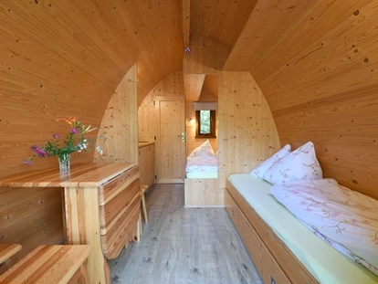 Luxuscamping - Innenansicht Penthouse Pod - Waldcamping Brombach Penthouse Pod am Waldcamping Brombach