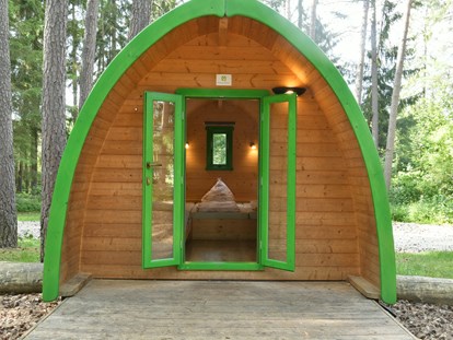Luxury camping - Art der Unterkunft: Hütte/POD - Außenansicht Family-Troll - Waldcamping Brombach Family Pod am Waldcamping Brombach
