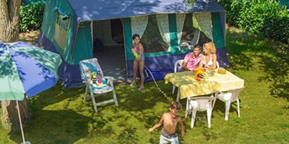Luxuscamping - Art der Unterkunft: Lodgezelt - Saône et Loire - Camping Le Village des Meuniers Bungalowzelte auf Camping Le Village des Meuniers