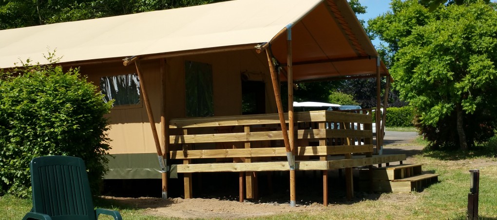 Luxuscamping: Natur Lodges Zelte auf Le Village des Meuniers - Camping Le Village des Meuniers: Natur Lodges Zelte auf Camping Le Village des Meuniers