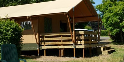 Luxuscamping - Kochmöglichkeit - Loire - Natur Lodges Zelte auf Le Village des Meuniers - Camping Le Village des Meuniers Natur Lodges Zelte auf Camping Le Village des Meuniers
