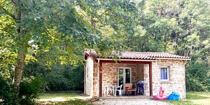 Luxuscamping - Gartenmöbel - Rhône-Alpes - Meublé de tourisme - Domaine de la Dombes Mietunterkünfte Camping und Campingplätze in der Domaine de la Dombes