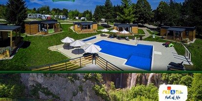 Luxuscamping - Grill - Kvarner - Plitvice Holiday Resort Bungalows auf Plitvice Holiday Resort