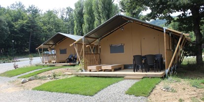 Luxuscamping - Savona - Comfort Camping Tenuta Squaneto Comfort Lodge Zelte auf dem Comfort Camping Tenuta Squaneto