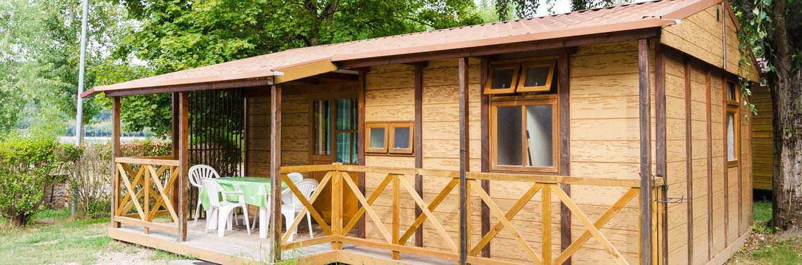 Luxury camping - Chalet Péniche am Camping Ile De La Comtesse