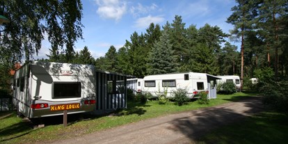 Luxuscamping - Gartenmöbel - Lüneburger Heide - Wohnwagen Oase - Südsee-Camp Wohnwagen Typ 1 am Südsee-Camp