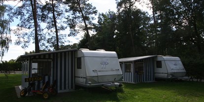 Luxuscamping - TV - Lüneburger Heide - Typ 4 Wohnwagen - Südsee-Camp Wohnwagen Typ 4 am Südsee-Camp
