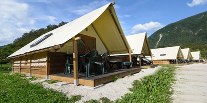 Luxuscamping - Sonnenliegen - Arsiè - Camping al Lago Arsie Zelt Esox am Camping al Lago Arsie