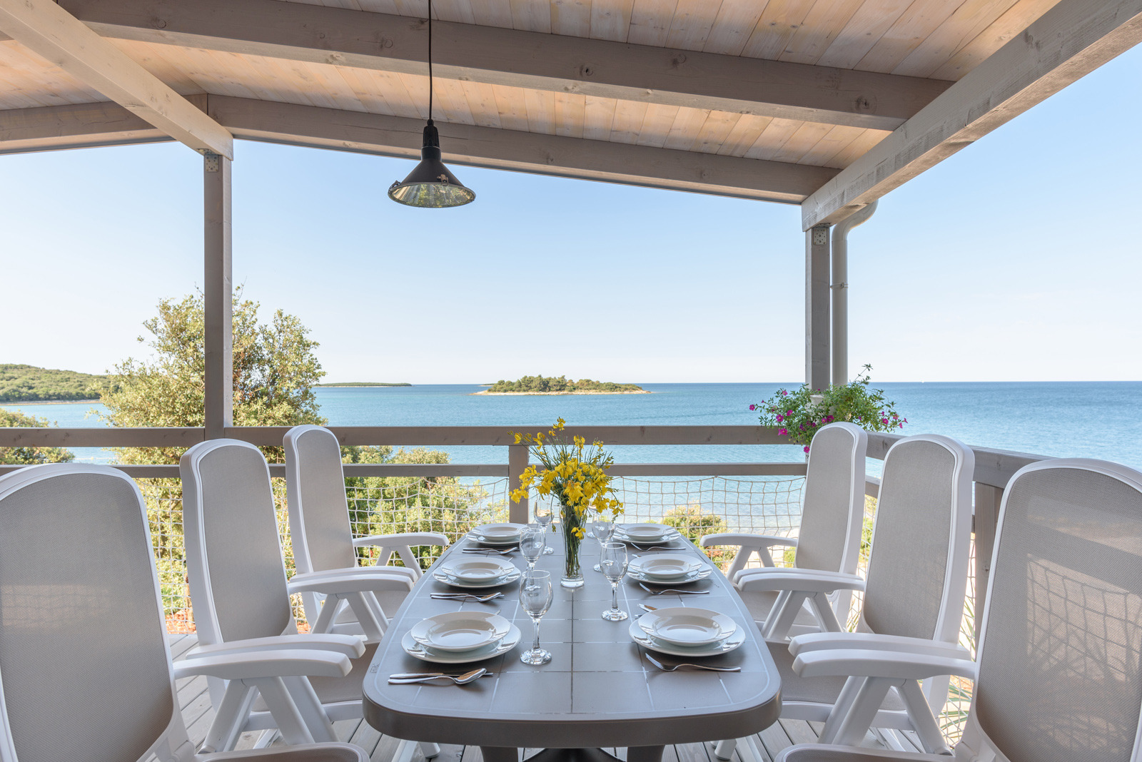 Luxuscamping: Maistra Camping Veštar: Mobilheim Superior am Camping Vestar