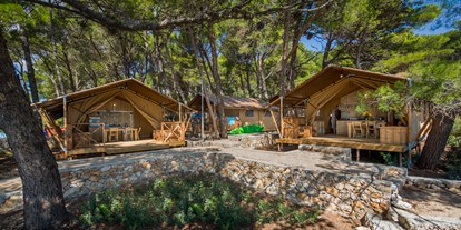 Luxuscamping - Zadar - Šibenik - View - Camping Baldarin Glamping-Zelte auf Camping Baldarin