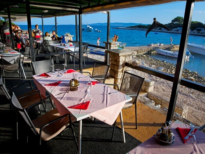 Luxury camping - Terrasse - Zadar - Šibenik - Restaurant - Camping Baldarin Glamping-Zelte auf Camping Baldarin