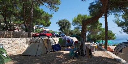 Luxuscamping - Terrasse - Zadar - Šibenik - Glamping auf Camping Village Poljana - Camping Village Poljana - Suncamp SunLodge Aspen von Suncamp auf Camping Village Poljana