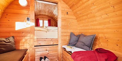 Luxuscamping - Tiroler Oberland - Innenbereich Wohnfass.  - Camping Dreiländereck in Tirol Wohnfässer am Camping Dreiländereck in Tirol